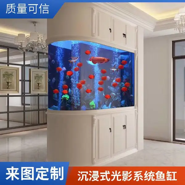 秦海水景 轻便易搬运 中高端观赏鱼缸 壁挂嵌入式 沉浸式光影系统