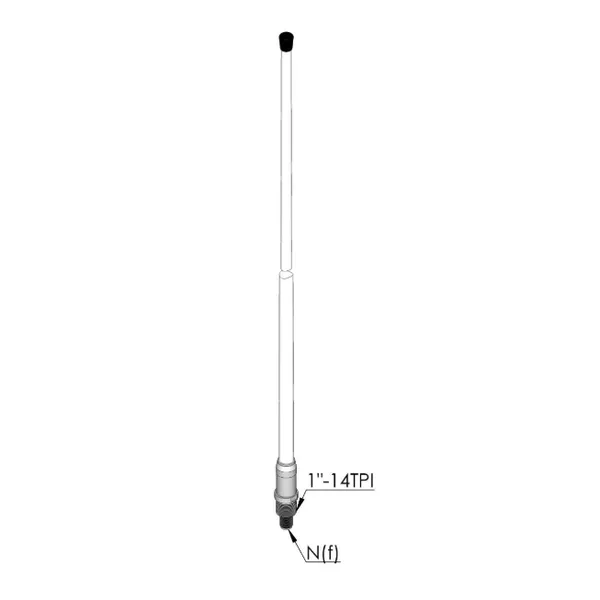 AC ANNTENNAS CX-UHF3-MH UHF高质量的玻璃纤维全向天线,用于海洋和陆地方案