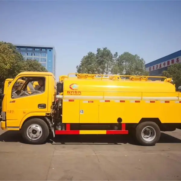 8方东风多利卡清洗吸粪车多少钱一辆/高压疏通管道车