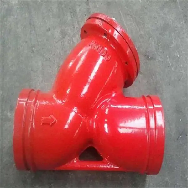 消防方口沟槽过滤器DN125 不锈钢过滤器 沟槽过滤器GL81T