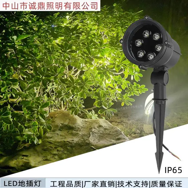 LED地插灯园林亮化插地草坪灯 景观七彩照树灯防水射灯6W 12W18W