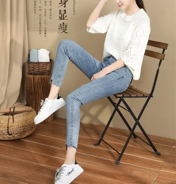 清仓女士牛仔裤低价牛仔裤库存尾货处理便宜女装牛仔裤
