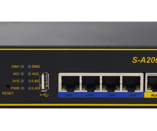 三汇无线工业路由器S-A200支持4G/有线/2.4G wifi/5.8G wifi