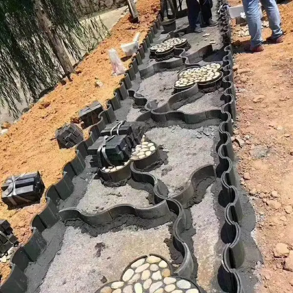 淞山 青瓦条 立瓦条 青瓦拼花 古建园林景观铺地小青瓦效果