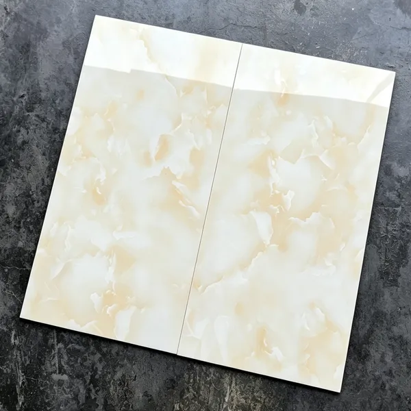 浅米黄色瓷砖400x800玉石瓷片卫生间厨房阳台墙砖通体大理石中板