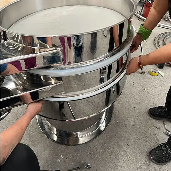 振动过滤筛不锈钢振动筛面粉豆浆过滤振动筛分机颗粒分筛电动振筛机