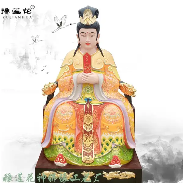 【三霄娘娘神像】三霄娘娘塑像厂家 送子娘娘神像 ***工艺品制作