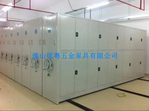顺德钢制办公家具不锈钢档案移动密集架铁柜定做储物柜工厂拆装
