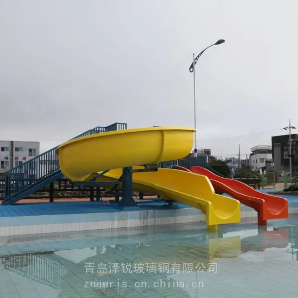 玻璃钢户外休闲设施定制 主题公园玻璃钢滑道