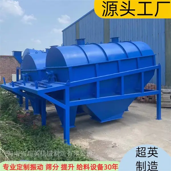 圆形筛选设备 定做的筛选方解石的滚筒筛 产量高