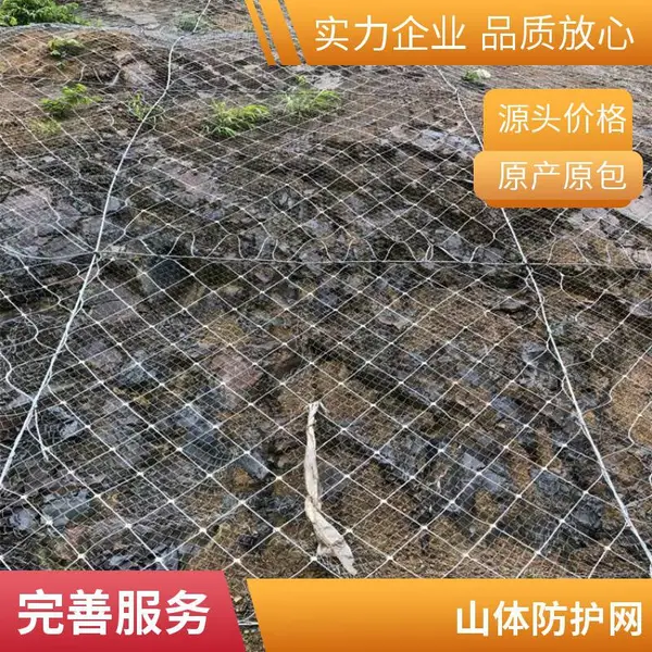 高速公路主动柔性防护网 高强钢丝绳网 边坡落石防护 厂家