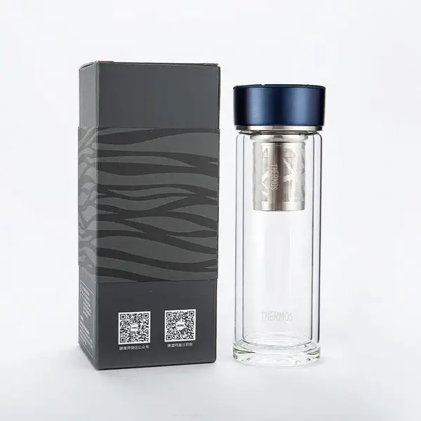膳魔师TCGD-400玻璃杯 茶水分离玻璃水杯 泡茶随手杯