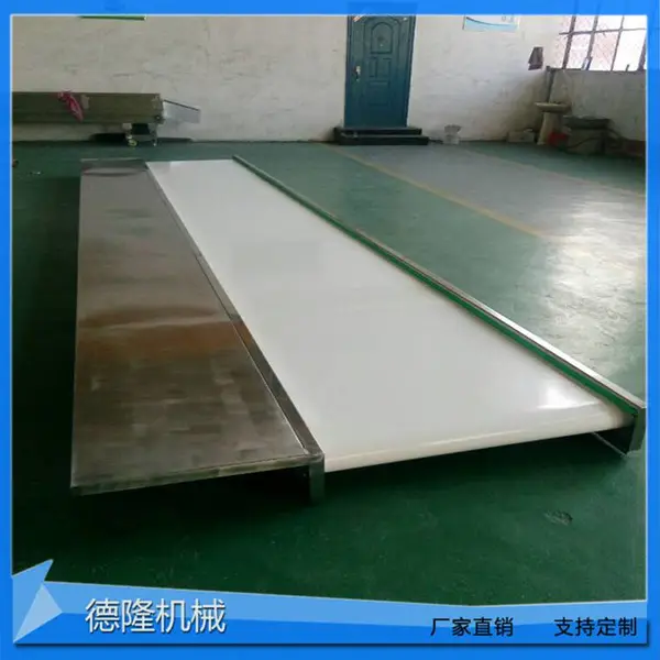 宁津德隆单侧不锈钢工作台 食品级皮带输送机 车间流水线工作台定制
