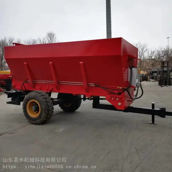 易禾机械8立方牵引式撒粪机 牛/羊粪施肥机 农用机械