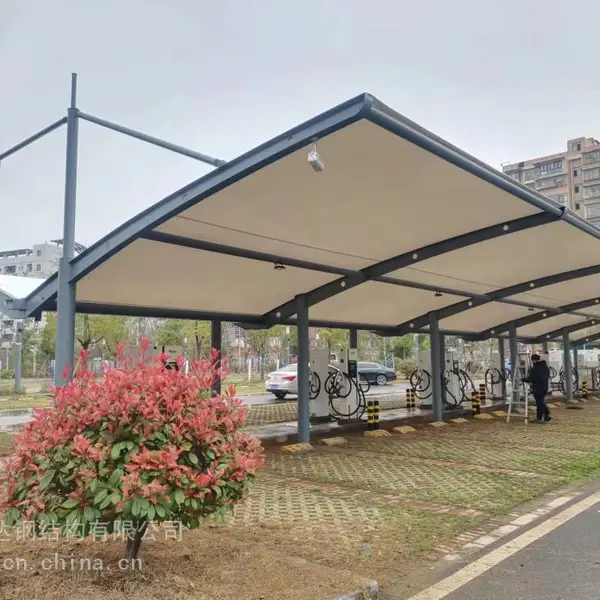 岳阳益阳学校膜结构停车棚 质量保障 规格定制 张拉膜遮阳棚 建筑工期短