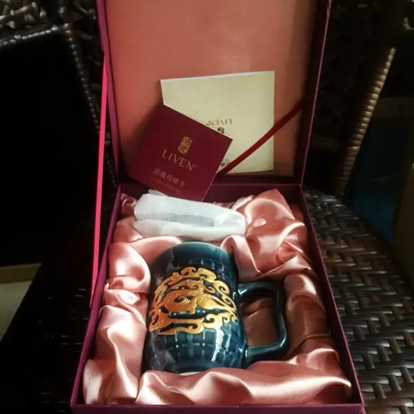 ACERA LIVEN 陕西乾唐軒代理 西安活瓷水杯专柜批发 生日喜庆礼物