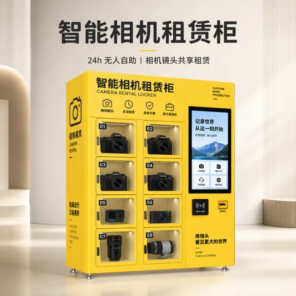 智能共享相机租赁柜 自助设备 景区展馆自助借还