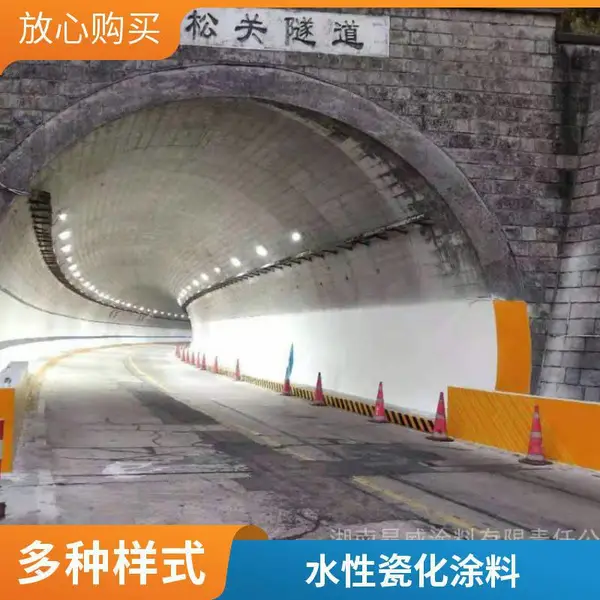 水性隧道瓷化涂料 耐酸耐碱不泛黄新型高分子亮化防腐涂料