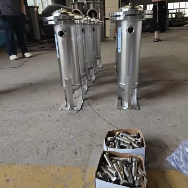 袋式过滤器 工业流体布袋过滤 管道液体杂质布袋拦截净化设备