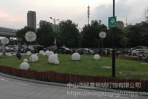 led仿真蒲公英灯光纤芦苇灯户外防水景观插地草坪灯铭星灯饰承接各种亮化工程