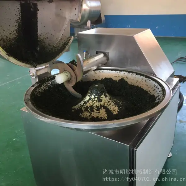 明敏牌80型不锈钢斩拌机 鱼肉斩拌机 肉馅斩拌机 肉食加工设备