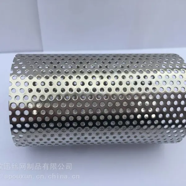 欧迅供应 冲孔管 304不锈钢圆筒冲孔管 冲孔过滤筒 消音冲孔管尺寸可定做