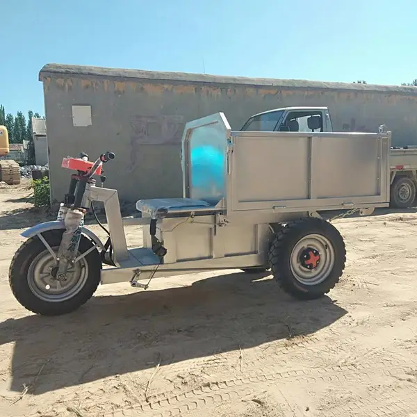 大吨位农用三轮车 爬坡强的电动三轮车 高低速翻斗运输车
