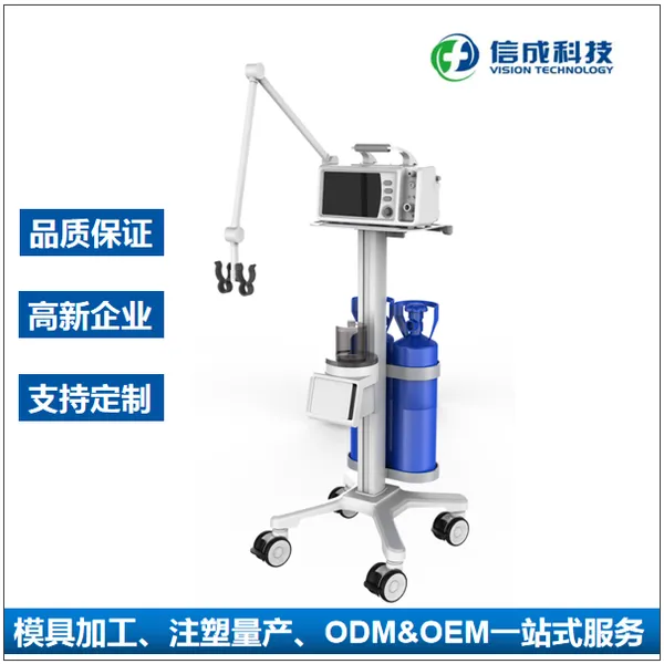 信成医疗 VT002-03|呼吸机医疗推车医用氧气瓶运输四轮手推车