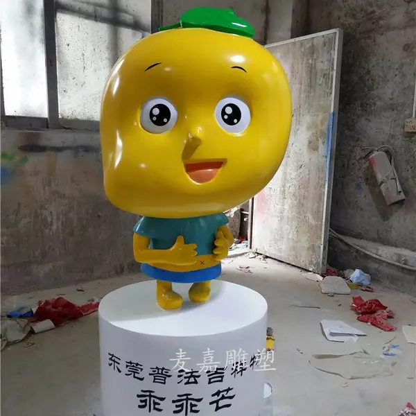 玻璃钢水果人偶卡通雕塑商场户外生态农场果园公仔装饰摆件