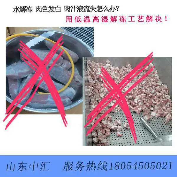 蒸汽肉类解冻机低温高湿缓化机 大块冷鲜肉低温高湿解冻设备