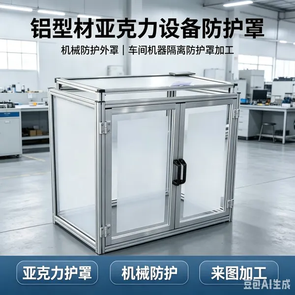 铝型材亚克力设备防护罩 机械防护外罩 车间机器隔离加工