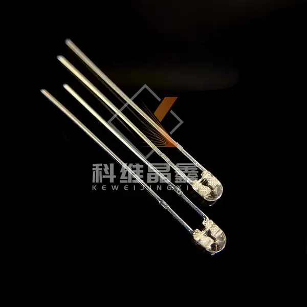 F3红绿无极灯LED钓鱼夜光灯珠圆头无边长脚科维晶鑫供应