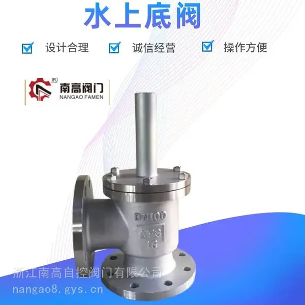 南高阀门 SSDF-1不锈钢水上式底阀 水泵吸水底阀 软密封法兰连接