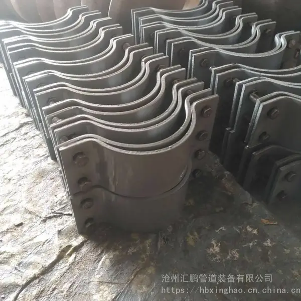 A6重型双螺栓管夹 周口双螺栓管夹 A6重型双螺栓管夹尺寸汇鹏管道