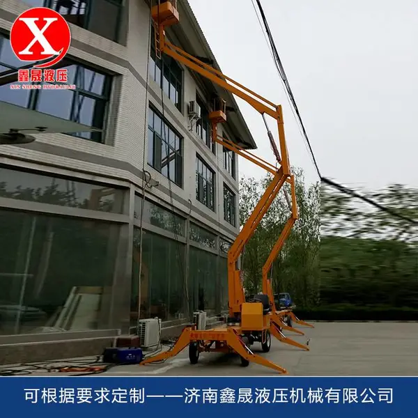 临汾监控安装维修举升机广告设备外墙装修 14米电动举升机式升降机 私人定制服务