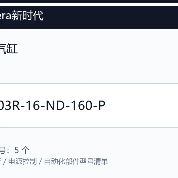 New-era新时代复动气缸型号咨询 CS03R-16-ND-160-P