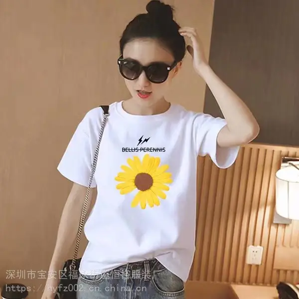 湖南怀化女士t恤短袖简约纯棉纯色男士t恤衫服装批发