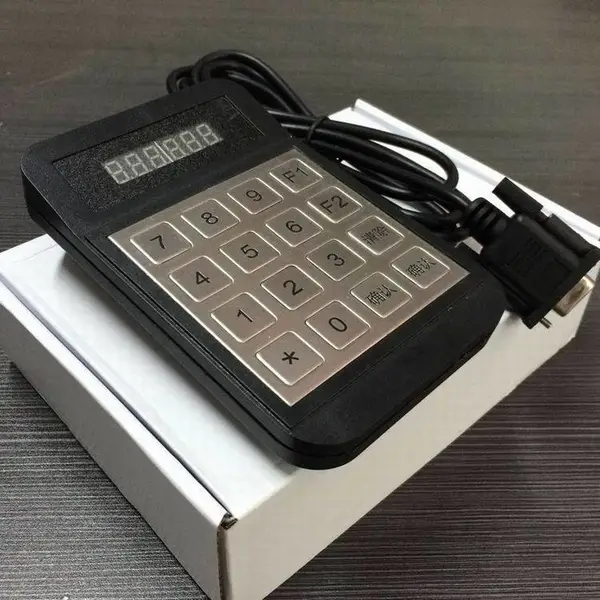 金属面板RS232串口通信可编程定制工业工控小键盘 计数器HX516D-S