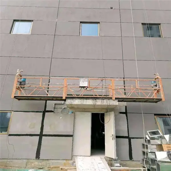 北京专业出租涂料工程外墙高空广告安装玻璃幕墙工程用华科zlp630电动吊篮 北京租赁电动吊篮