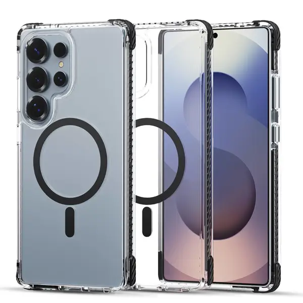 适用于三星Galaxy S26系列双色防摔磁吸透明手机壳
