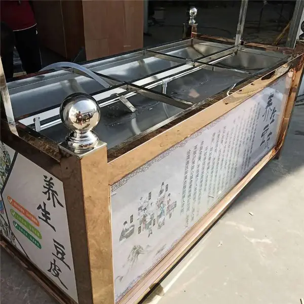 节能省电蒸汽油皮机 酒店手工豆皮机 惠民腐竹机4盘6盘家用豆腐机