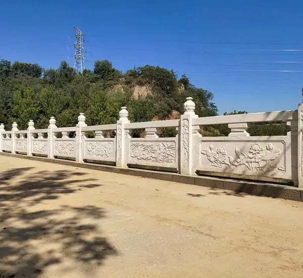花岗岩石栏杆厂家 -山西运城各种石材石雕护栏石栏杆 雕花桥栏杆 石栏杆厂家
