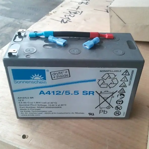 德国阳光蓄电池 A412/5.5SR进口胶体蓄电池 12V5.***H免维护阀控密封式