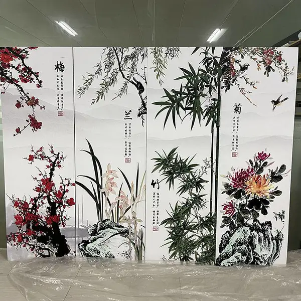 粤艺佰定制彩绘铝单板 隔断背景墙2.5厚UV打印铝板