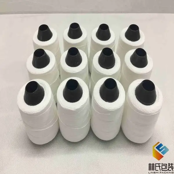 封包线批发打包线编织袋手提缝包机线涤纶棉封口线白色缝包线