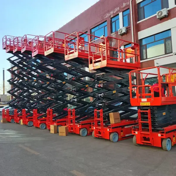 全自动高空作业车 电动液压升降平台 移动剪叉式提升车 12米登高车