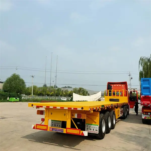 14米集装箱运输半挂车 三桥快递集 装箱半挂 车 质量保障