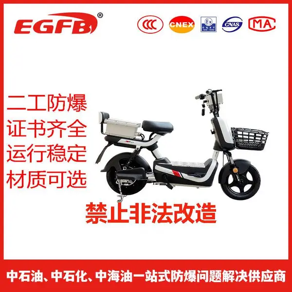 防爆电动车工业化工厂区骑行防爆脚踏式电瓶车非标定制
