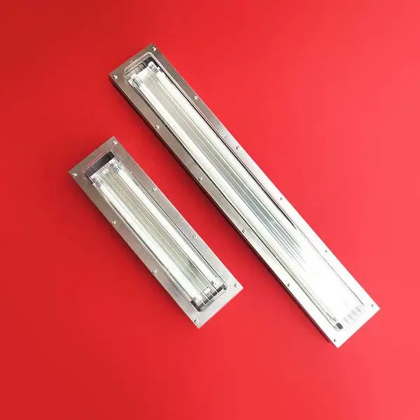 LED不锈钢304防爆净化灯双管洁净荧光灯20W40W双支日光灯支架防腐