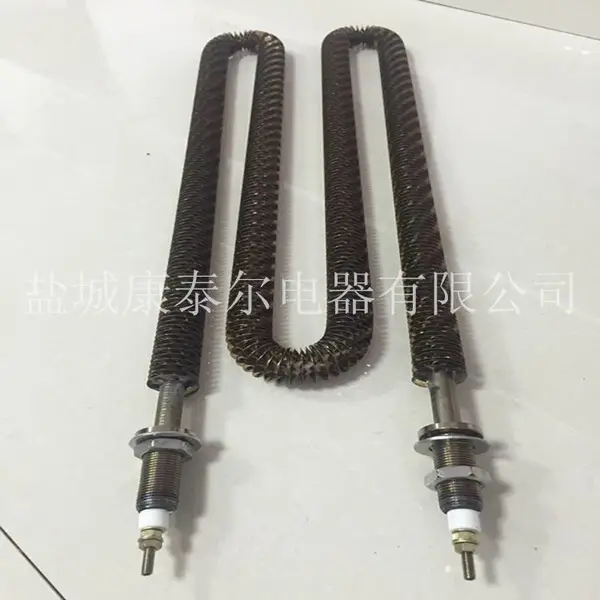 【康泰尔电器】干烧不锈钢304翅片加热管 散热片电热管 非标定做